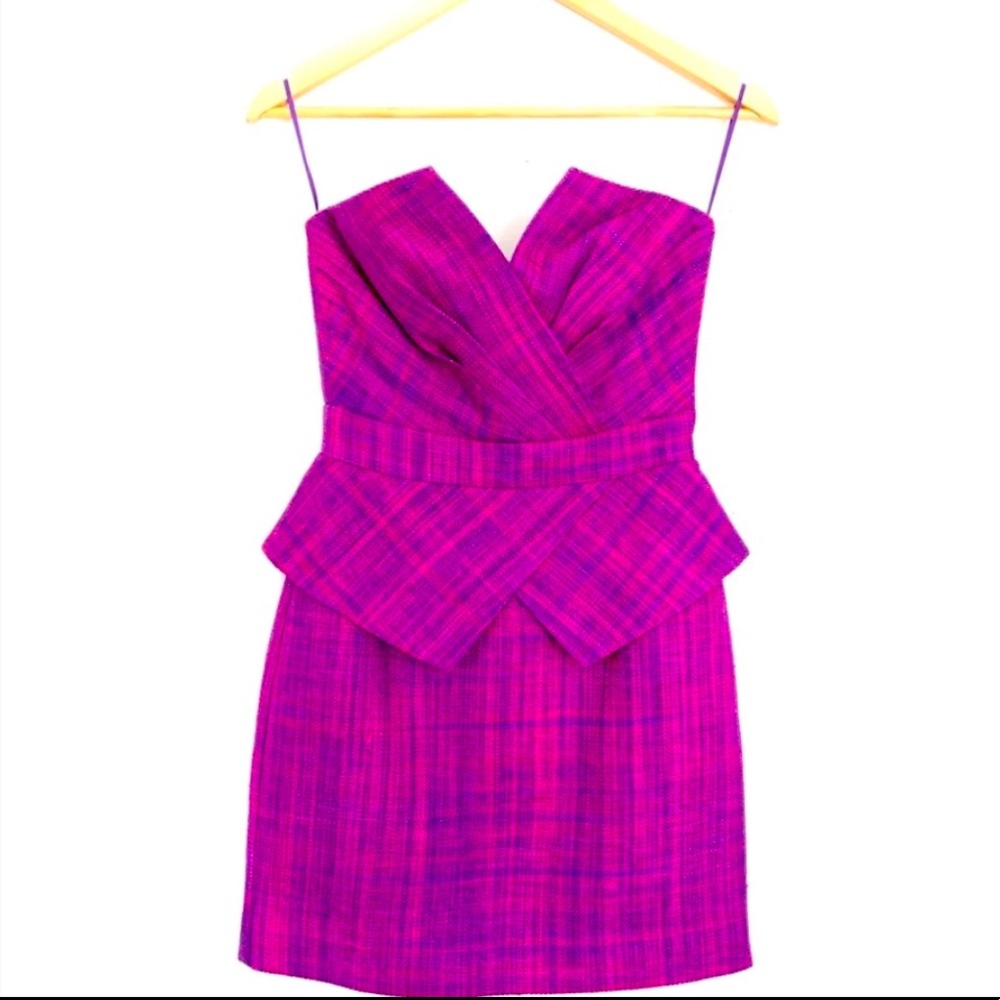 Trina Turk Tweed Fuchsia Dress Size 12